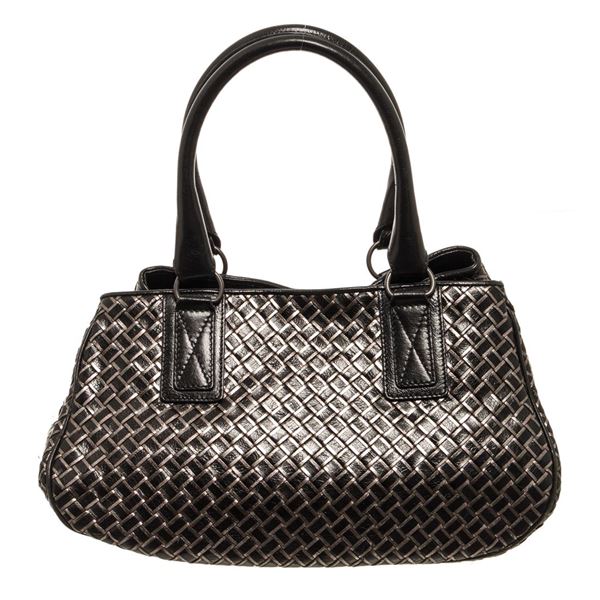 Bottege Veneta Black Woven Open Shoulder