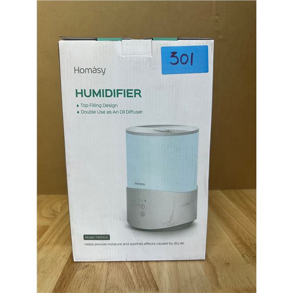 Lot of 1 Homasy Home Humidifier Doubles as Oil Diffuser New