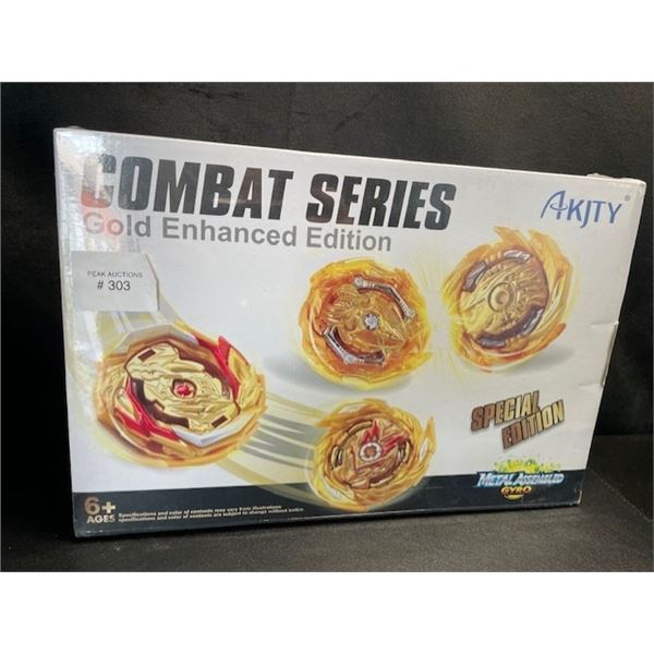 Lot of 1 Combat Series - Gold Enhanced Edition "Beyblade Style" Toy Set - New Sealed