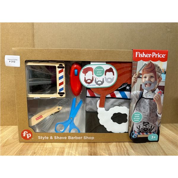 Lot of 1 Fisher-Price Style and Shave Barber Shop for Kids - NEW