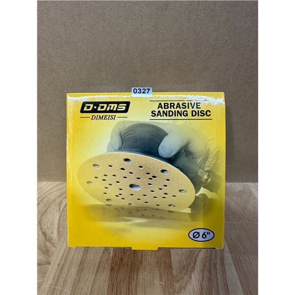 Lot of 1 Box of 50 DIMEISI Hook and Loop Sanding Discs 6” - NEW