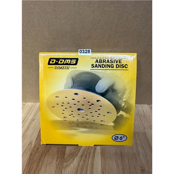 Lot of 1 Box of 50 DIMEISI Hook and Loop Sanding Discs 6” - NEW