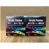 Image 1 : Lot of 2 Sets of Acrylic Paint Markers - 24 Colors - Brand New