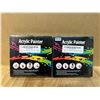 Image 2 : Lot of 2 Sets of Acrylic Paint Markers - 24 Colors - Brand New