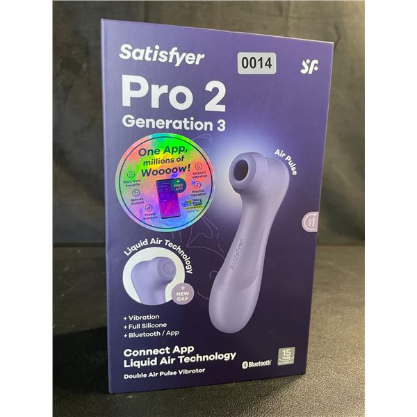Lot of 1 Satisfyer Pro 2 Generation 3 - Double Air Pulse Vibrator/Sex Toy w/ App Control - Brand New