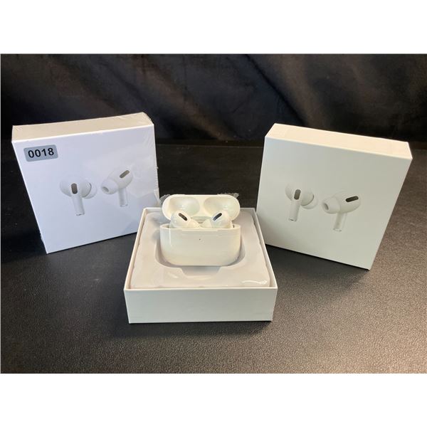 Lot of 2 Airpod-Style True Wireless Earbuds/Headphones with Wireless Charging Cases - Brand New!