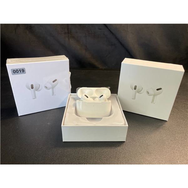 Lot of 2 Airpod-Style True Wireless Earbuds/Headphones with Wireless Charging Cases - Brand New!
