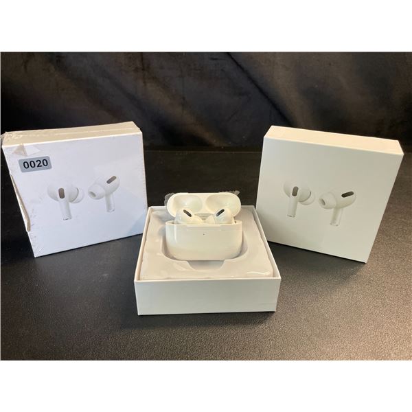 Lot of 2 Airpod-Style True Wireless Earbuds/Headphones with Wireless Charging Cases - Brand New!