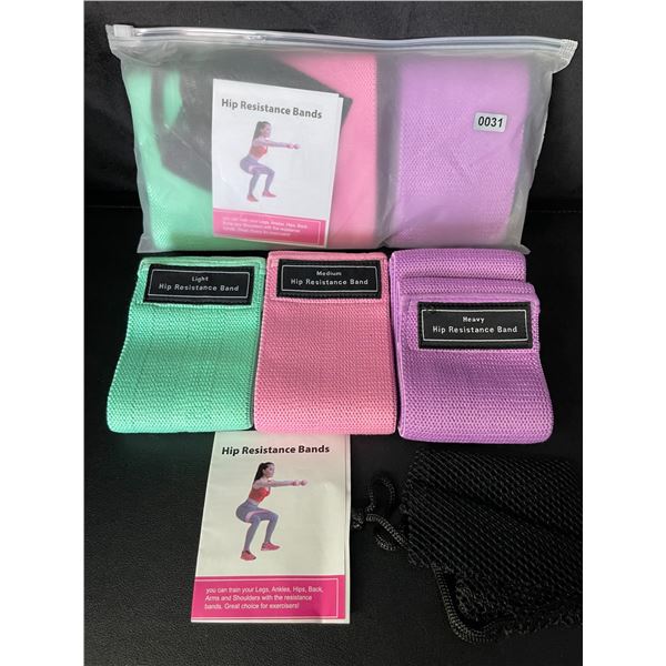 Lot of 2 Multi-Packs of Resistance Bands/Workout Bands - Brand New
