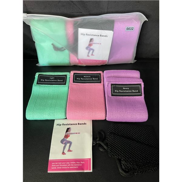 Lot of 2 Multi-Packs of Resistance Bands/Workout Bands - Brand New