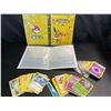 Image 1 : Lot of 2 Pokemon Card Storage Binders with 100+ Assorted Authentic Pokemon TCG Cards - New!