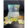 Image 1 : Lot of 2 Pokemon Card Storage Binders with 100+ Assorted Authentic Pokemon TCG Cards - New!