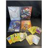 Image 1 : Lot of 2 Pokemon Card Storage Binders with 100+ Assorted Authentic Pokemon TCG Cards - New!