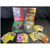 Image 1 : Lot of 2 Pokemon Card Storage Binders with 100+ Assorted Authentic Pokemon TCG Cards - New!