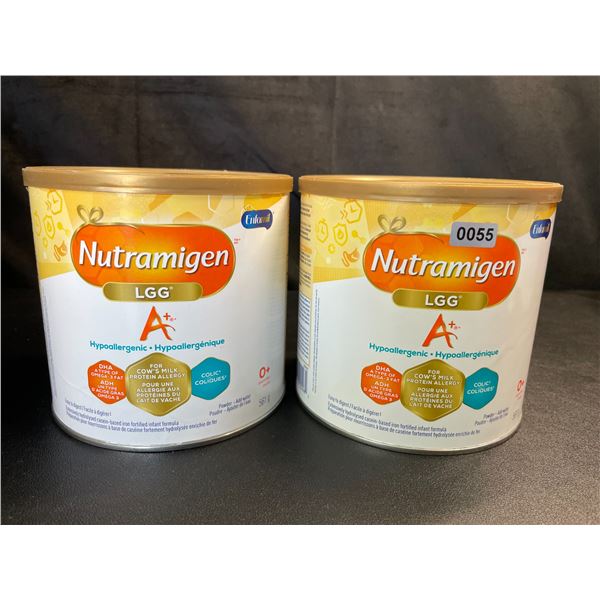 Lot of 2 Tubs of Enfamil Nutramigen LGG A+ Hypoallergenic Baby Formula (561g) - NEW