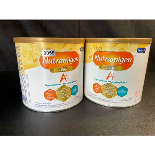 Lot of 2 Tubs of Enfamil Nutramigen LGG A+ Hypoallergenic Baby Formula (561g) - NEW