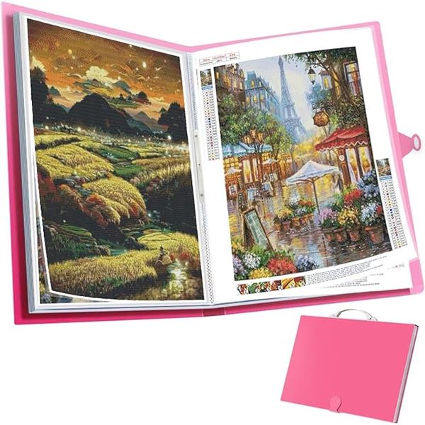Lot of 3 Diamond Art Painting Storage Books/Portfolios - A3 Size (17.5 x 12.7inch) - Brand New!