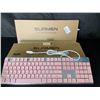 Image 1 : Lot of 2 Surmen G1000 Wired Gaming Keyboards - Pink/White - Brand New