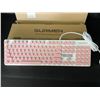 Image 2 : Lot of 2 Surmen V300 Wired Gaming Keyboards - Pink/White - Brand New