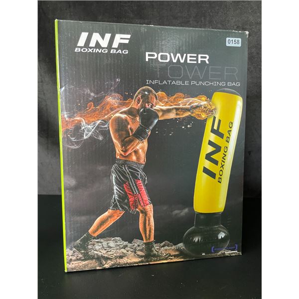 Lot of 1 Inflatable Punching Bag/Boxing Bag w/ Foot Pump - Brand New! (Stands Approx. 5FT Tall)