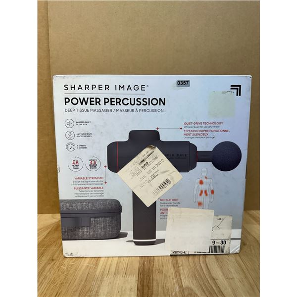 Lot of 1 Sharper Image Power Percussion Massage Gun - Open Box