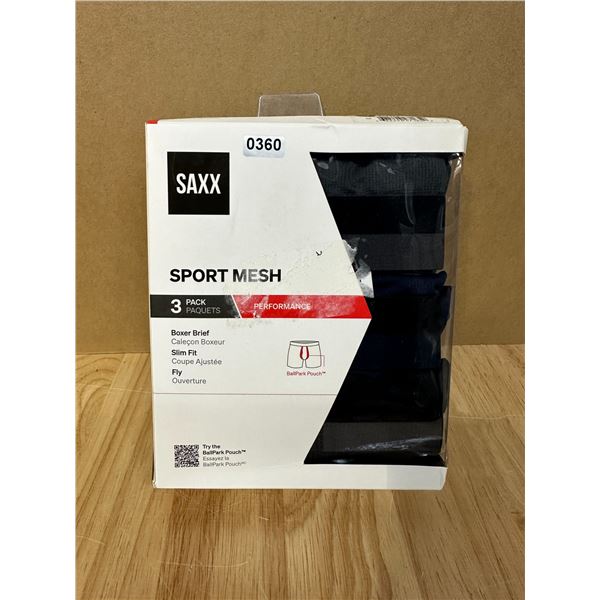 Lot of 1 3 Pack of SAXX Sport Mesh Boxer Briefs