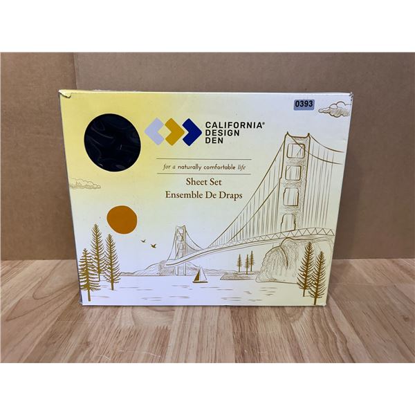 Lot of 1 California Design Den Sheet Set Black