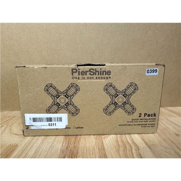 Lot of 1 Box of PierShine 2 Pack of Adjustable Garage Lights