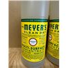 Image 3 : Lot of 3 Bottles of Meyers Multi Surface Concentrate 946ML Each