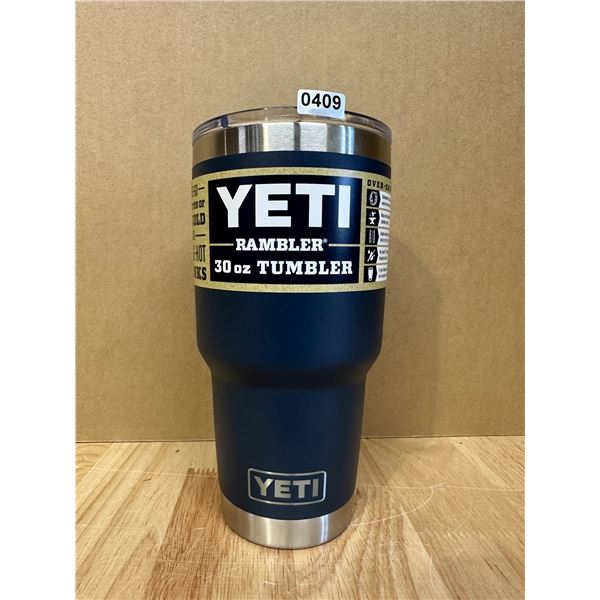 Lot of 1 Navy Yeti 30oz Rambler Travel Mug