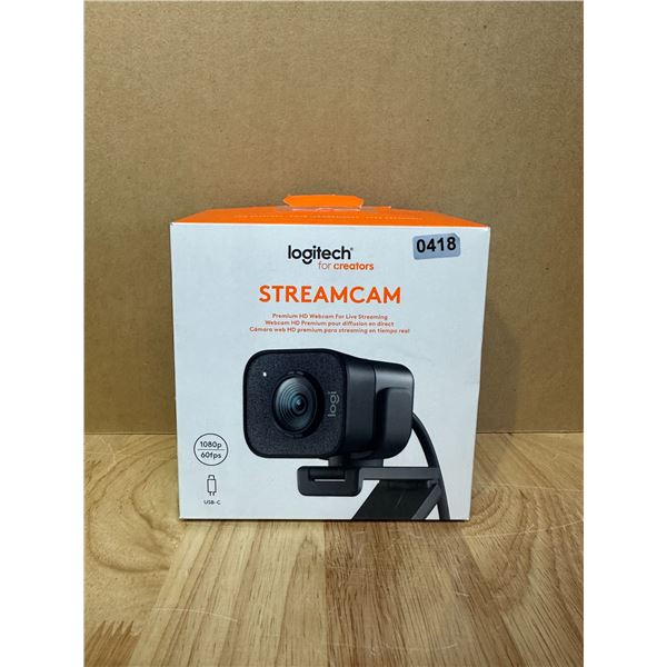 Lot of 1 Logitech Creators Stream Cam 1080p 60FPS