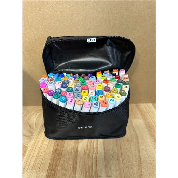 Lot of 1 Bag of 80PCS Assorted Color Artist Markers