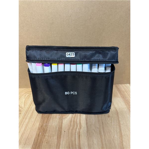 Lot of 1 Bag of 80PCS Assorted Color Artist Markers
