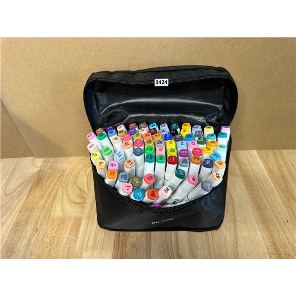 Lot of 1 Bag of 80PCS Assorted Color Artist Markers