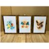 Image 1 : Lot of 3 Framed Pokemon Artworks