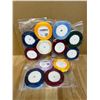 Image 1 : Lot of 3 8PC Packs of Satin Ribbon - Assorted Colours