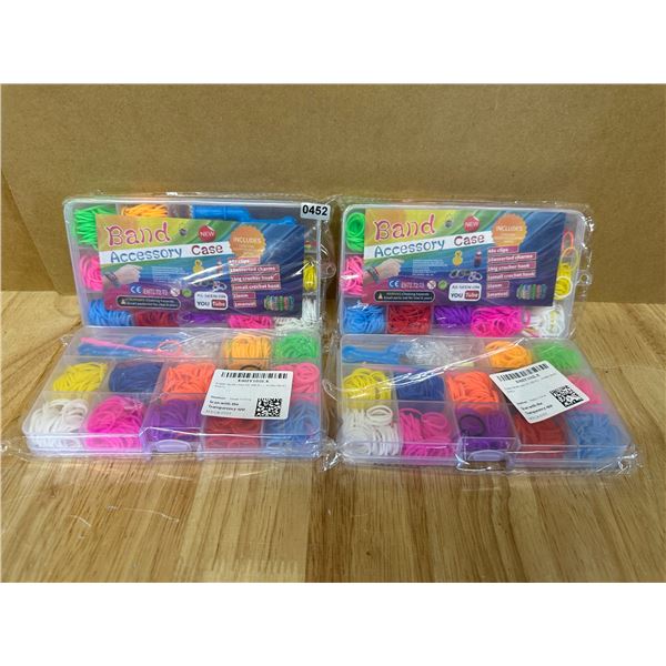 Lot of 4 Rubber Band Accessory Craft Kits - DIY Bracelets and more!