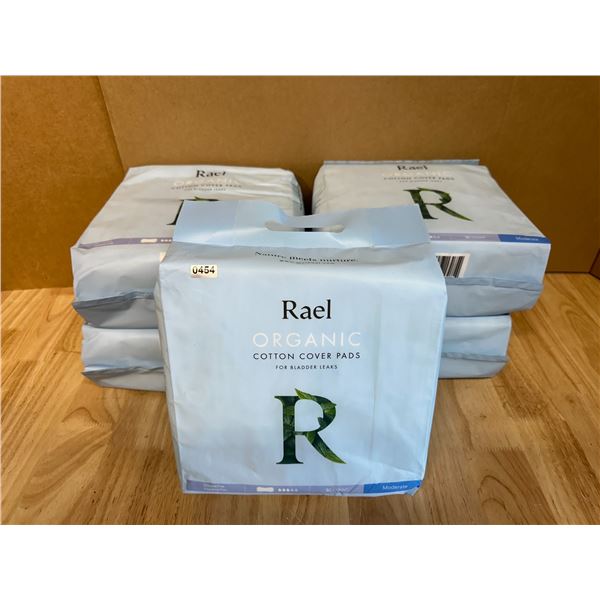 Lot of 5 Real Organic Cotton Cover Pads for Bladder Leaks