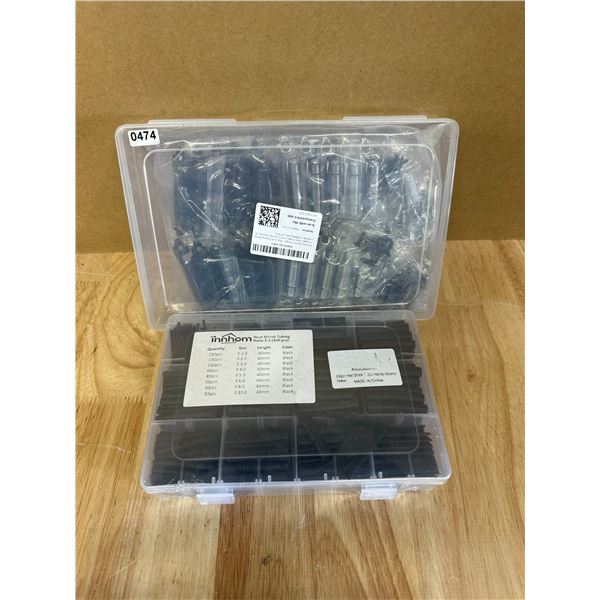 Lot of 2 Cases of Assorted Sizing Heat Shrink Tubing - See Photos for Sizing