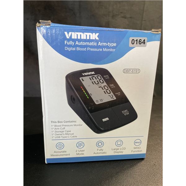 Lot of 1 Vimmk Fully Automatic Arm-Type Digital Blood Pressure Monitor - Brand New!