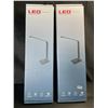Image 1 : Lot of 2 LED Multifunction Desk Lamps with Wireless Charging Bases - Brand New!