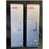 Image 1 : Lot of 2 LED Multifunction Desk Lamps with Wireless Charging Bases - Brand New!