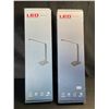Image 1 : Lot of 2 LED Multifunction Desk Lamps with Wireless Charging Bases - Brand New!