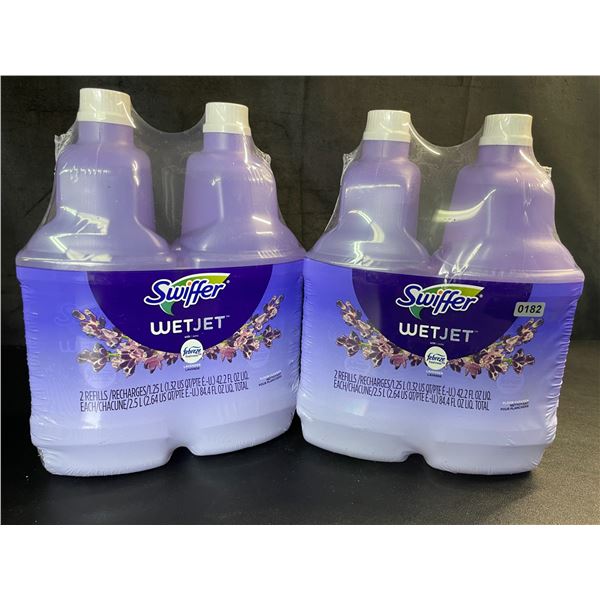 Lot of 2 Swiffer WetJet w/ Febreeze Multi-Purpose Floor Cleaner Refills - 1.25L - 2 Per Pack/4 Total