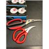 Image 2 : Lot of 4 Boxes of BlizeTec Poultry Shears & Seafood Scissors - 2 Pairs Per Box/8 Total - Brand New