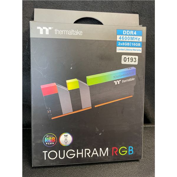 Lot of 1 Thermaltake Toughram RGB DDR4 2x8GB (16GB) Total Ram for PC's - Brand New!