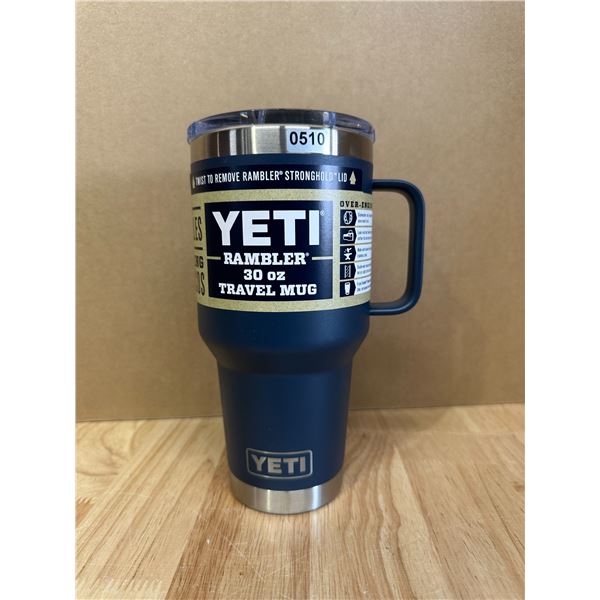Lot of 1 Navy Yeti 30oz Rambler Travel Mug