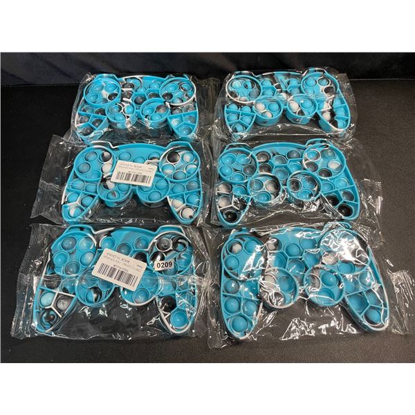 Lot of 6 Sensory Pop-It Fidget Toys for Kids - Gamepad/Controller Design - Brand New!