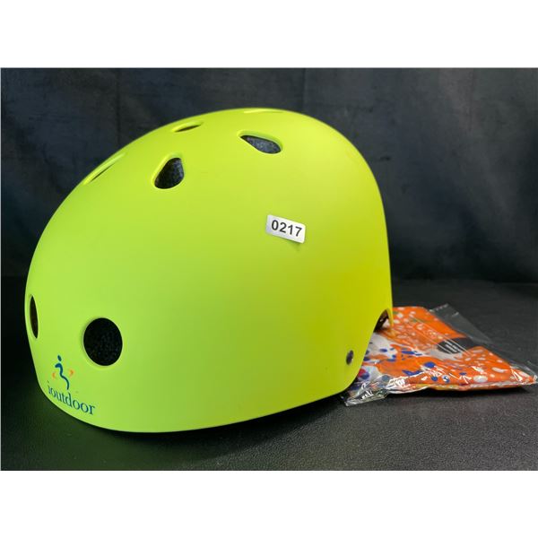 Lot of 1 ioutdoor Kids Bike Helmet/Sport Protective Helmet - Large (22.4"-24") - Brand New! (Neon)