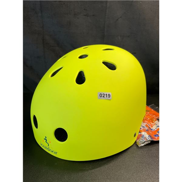Lot of 1 ioutdoor Kids Bike Helmet/Sport Protective Helmet - Large (22.4"-24") - Brand New! (Neon)